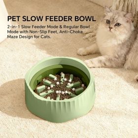 Green Dual-purpose Slow Food Bowl, Fast&slow Food Can Be Freely Switched To Adapt To Different Pet Eating Habits, Cross-border Hot Selling Pet Su (Option: defaulttitle)