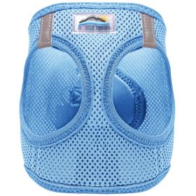 American River Solid Ultra Choke Free Dog Harness (Color: light blue, size: X-Large)