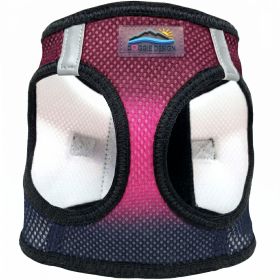 American River Choke Free Dog Harness Ombre Collection (Color: Sunset Pink, size: medium)
