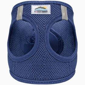 American River Solid Ultra Choke Free Dog Harness (Color: Navy, size: medium)