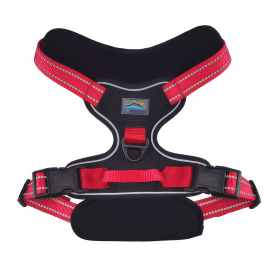 Venture Paw Pull Control Dog Harness (Color: Black Cherry, size: large)