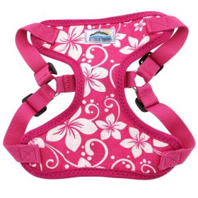 Wrap and Snap Choke Free Dog Harness by Doggie Design (Color: Pink Hibiscus, size: small)