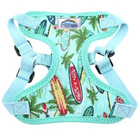 Wrap and Snap Choke Free Dog Harness by Doggie Design (Color: Surfboards and Palms, size: small)