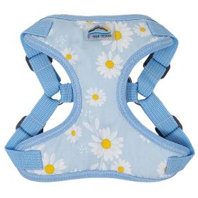 Wrap and Snap Choke Free Dog Harness by Doggie Design (Color: Blue Daisy, size: medium)
