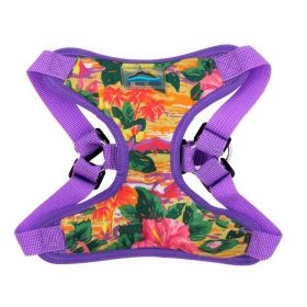 Wrap and Snap Choke Free Dog Harness by Doggie Design (Color: Sunset Hibiscus, size: X-Small)